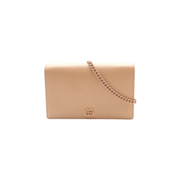 Gucci GG Marmont Wallet On Chain In Beige - Picture 1 of 6